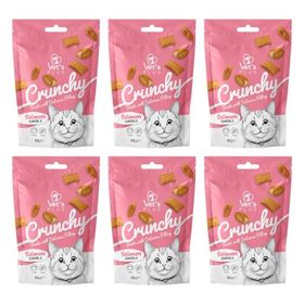 Vet's Plus Crunchy İçi Dolgulu Somonlu Catnipli 6x60 gr Kedi Ödül Bisküvisi