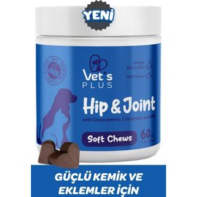 Vet's Plus Hip Joint Kedi ve Köpekler için Eklem Destekleyici 60'lı Çiğnenebilir Tablet