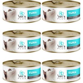 Vet's Plus Optimal Nutrition Ton Balıklı Tahılsız 6x85 gr Kedi Konservesi