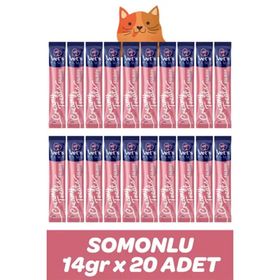 Vet's Plus Somonlu Sıvı 20x14 gr Kedi Ödül Maması
