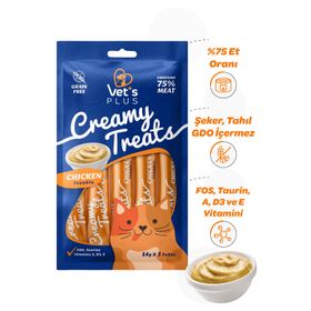 Vet's Plus Tavuklu Sıvı 5x14 gr (Kedi Ödül Maması