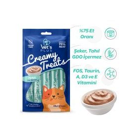 Vet's Plus Ton Balıklı Sıvı 5x14 gr (Kedi Ödül Maması