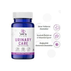 Vet's Plus Urinary Care Kedi ve Köpek İçin İdrar Yolları Destekleyici 75'li Tablet