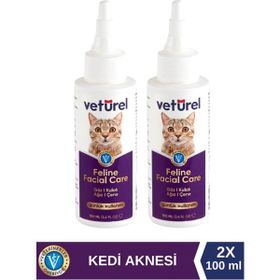 Veturel 2x100 ml Kedi Yüz Bakım Solüsyonu