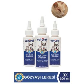Veturel 3x100 ml Kedi Köpek Göz Temizleme Solüsyonu