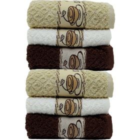 Vevien Home Coffee Towel 30x50 cm 6'lı Mutfak Havlu Seti