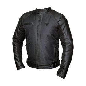 Vexo Carrera Siyah Deri Motosiklet Montu
