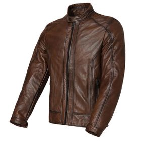Vexo Moto Kahverengi Deri Motosiklet Montu