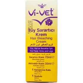 Vi-vet 75 ml Tüy Sarartıcı Bleacher Sarartıcı Krem + 35 ml Activatör Krem