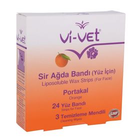 Vi-Vet Portakallı 24'lü Yüz Sir Ağda Bantı