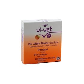 Vi-Vet Portakallı 24'lü Yüz Sir Ağda Bantı