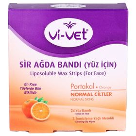 Vi-Vet Portakallı 24'lü Yüz Sir Ağda Bantı