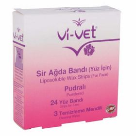 Vi-Vet Pudralı Yüz İçin Sir Ağda Bandı Seti