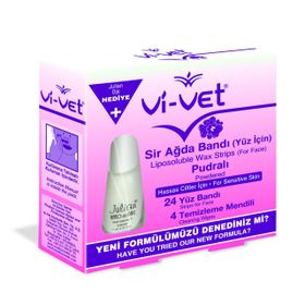 Vi-Vet Pudralı Yüz İçin Sir Ağda Bandı Seti