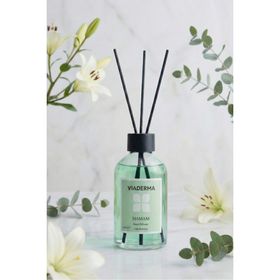Viaderma 100 ml Kare Şişe Hamam Esansı Bambu Çubuklu Oda Kokusu