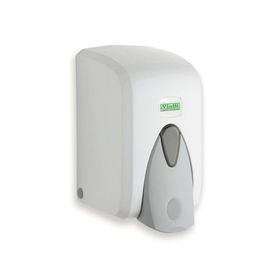 Vialli Beyaz/Siyah Hazneli 500 ml Sıvı Sabun Dispenseri