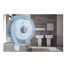 Vialli DMJ1T şeffaf double mini jumbo tuvalet kağıdı dispenseri