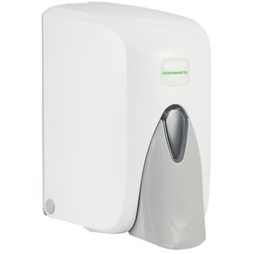 Vialli Hazneli 500 ml Beyaz Sıvı Sabun Dispenseri