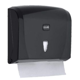 Vialli K20B 200 Kağıt Siyah Banyo Mutfak Lavabo Pratik Z Katlı Kağıt Havlu Dispenseri
