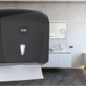 Vialli K20B 200 Kağıt Siyah Banyo Mutfak Lavabo Pratik Z Katlı Kağıt Havlu Dispenseri