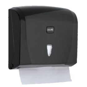 Vialli K20B 200 Kağıt Siyah Banyo Mutfak Lavabo Pratik Z Katlı Kağıt Havlu Dispenseri