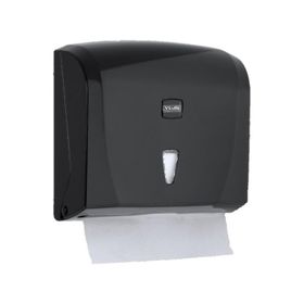 Vialli K20B 200 Kağıt Siyah Banyo Mutfak Lavabo Pratik Z Katlı Kağıt Havlu Dispenseri