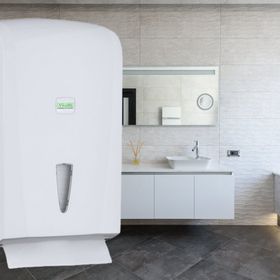 Vialli K21 Beyaz 400 Havlu Kapasite Z Katlı Kağıt Havlu Dispenseri