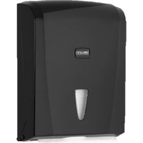 Vialli K21B 400 Kağıt Siyah Banyo Mutfak Lavabo Pratik Z Katlı Kağıt Havlu Dispenseri