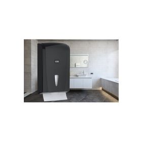 Vialli K21B 400 Kağıt Siyah Banyo Mutfak Lavabo Pratik Z Katlı Kağıt Havlu Dispenseri