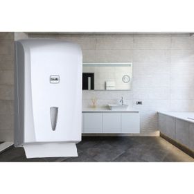 Vialli K21M 400 Kağıt Gri Banyo Mutfak Lavabo Pratik Z Katlı Kağıt Havlu Dispenseri