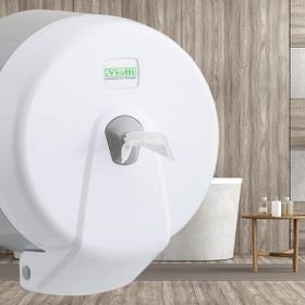 Vialli K3 Beyaz Mini Cimri Tuvalet Kağıdı Dispenseri