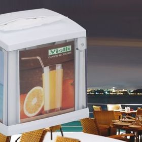 Vialli NG11 Beyaz Masaüstü Peçete Dispenseri