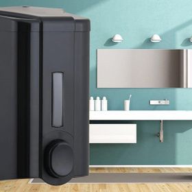 Vialli S4B 1000 ml Siyah Sıvı Sabun Dispenseri