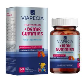 Viapecia Multivitamin Demir Gummies 60 Çiğnenebilir Tablet