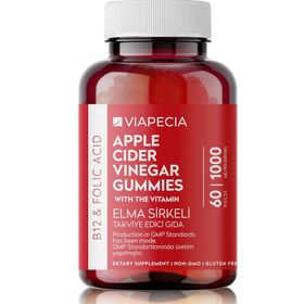 Viapecia Vitamin B12 Folic Acid Apple Cider Vinegar 60 Tablet