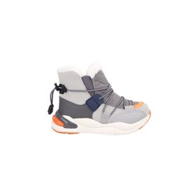 Vicco 21K.368 Gri Renk Kürklü Bilek Boy Kalın Taban Unisex Çocuk Botu