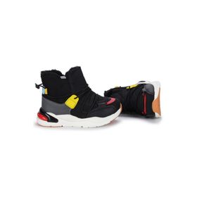 Vicco 21K.368 Gri Renk Kürklü Bilek Boy Kalın Taban Unisex Çocuk Botu