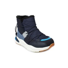 Vicco 21K.368 Lacivert Renk Kürklü Bilek Boy Kalın Taban Unisex Çocuk Botu