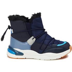 Vicco 21K.368 Lacivert Renk Kürklü Bilek Boy Kalın Taban Unisex Çocuk Botu