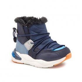 Vicco 21K.368 Lacivert Renk Kürklü Bilek Boy Kalın Taban Unisex Çocuk Botu