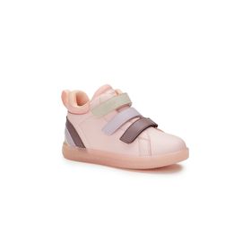 Vicco 220.F22K.180 Pudra Renk Bilek Boy Cırt Model Işıklı Unisex Çocuk Bot