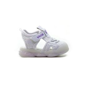 Vicco 24y 321.211 Bk Monrovia Işıklı Hafif Anatomik Taban Günlük Beyaz Kız Çocuk Sandalet