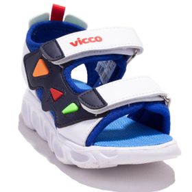 Vicco 321F24Y204BB Hilda Ortopedik Günlük Işıklı Mavi Erkek Çocuk Spor Sandalet