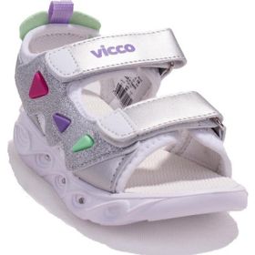 Vicco 321F24Y204CC Hilda Ortopedik Günlük Işıklı Beyaz Kız Çocuk Spor Sandalet