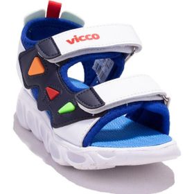 Vicco 321F24Y204CN Hilda Ortopedik Günlük Işıklı Mavi Erkek Çocuk Spor Sandalet