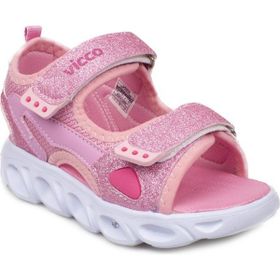 Vicco 332.P21Y189 Roy Patik Phylon Işıklı Pembe Kız Çocuk Sandalet