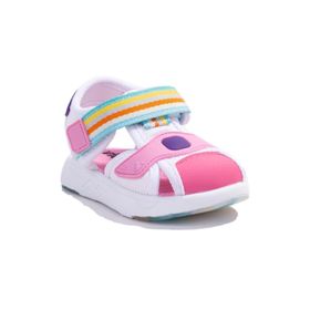 Vicco 332P24Y202CN Flow II Ortopedik Günlük Beyaz Pembe Kız Çocuk Spor Sandalet