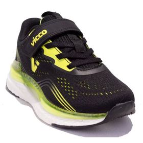 Vicco 346F24Y113 Nebula Ortopedik Siyah Yeşil Erkek Çocuk Spor Ayakkabı