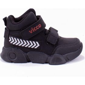 Vicco 946.B21K204 Mapa Siyah Renk Cırt Model Kalın Taban Outdoor Unisex Çocuk Bot