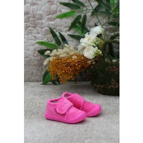 Vicco 959-B19K-446 Fuşya Renk Rahat Kalıp Cırt Cırtlı Yarım Bilek Unisex Bebek Pandufu